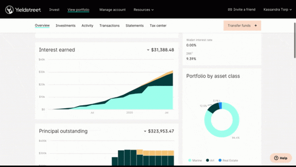 YieldStreet Earnings