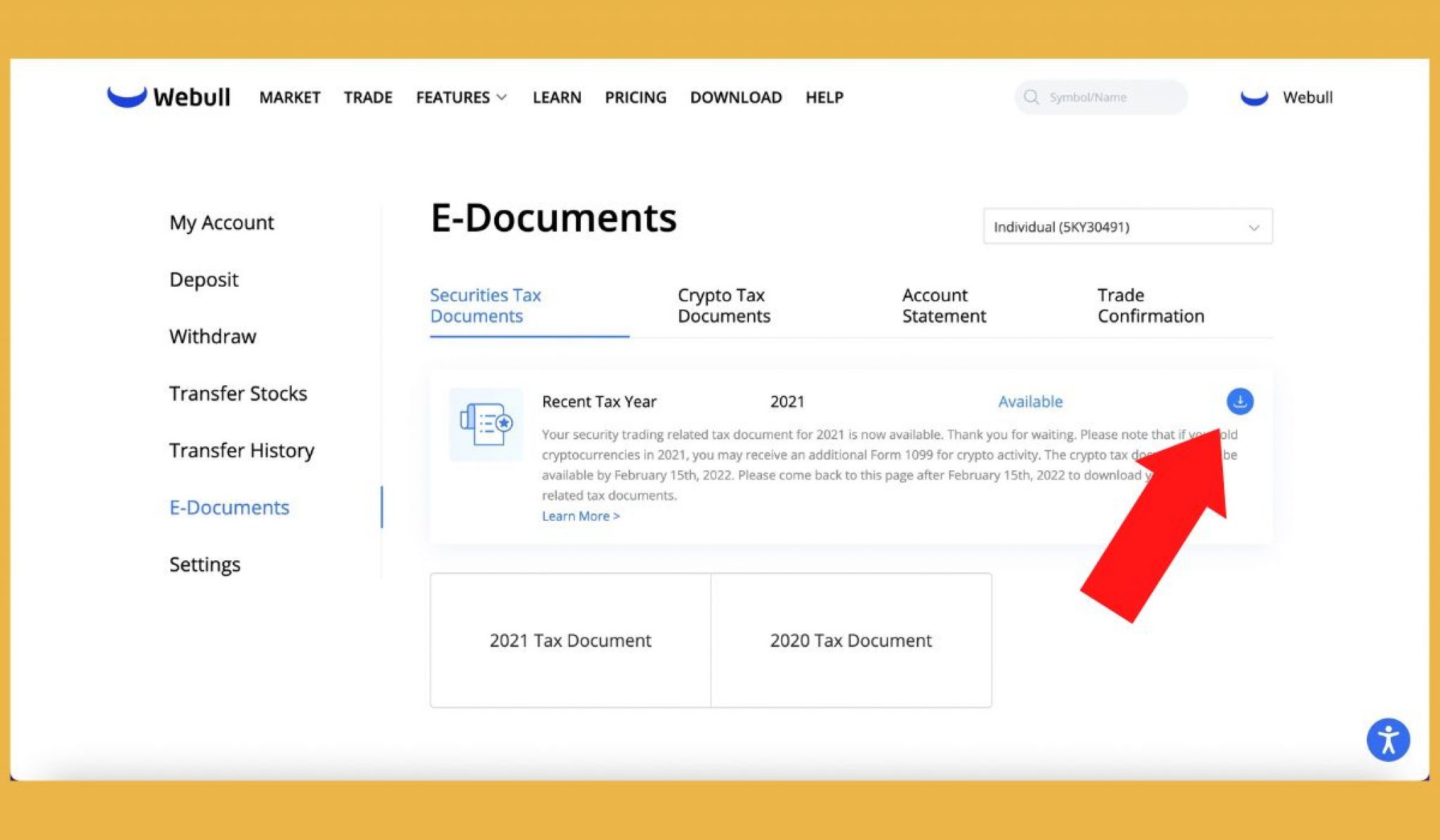 Webull Tax Documents (Explained) How To Access & Download